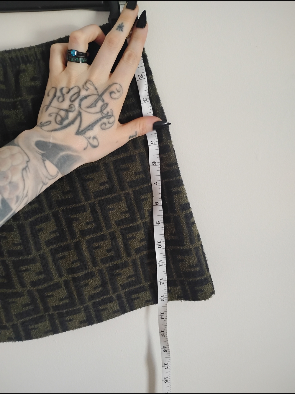 Fendi Terrycloth Jacquard Mini Skirt - Picture 5 of 6
